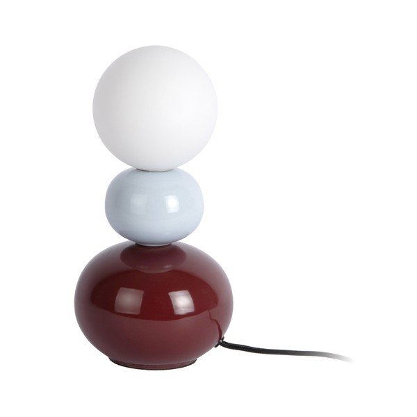 Veioză burgundy/albastru-deschis din ceramică (înălțime 26 cm) Firenze Pellet – Leitmotiv