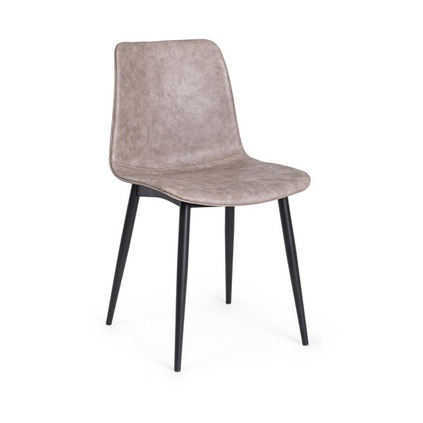 Scaun de dining bej tapițat Kyra – Bizzotto