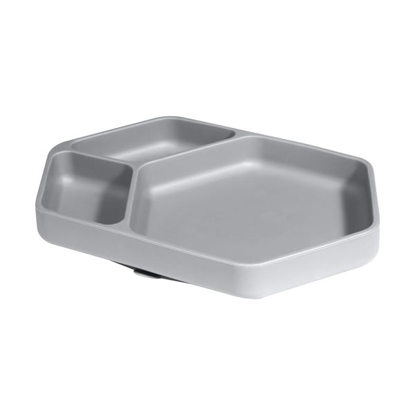 Farfurie pentru copii gri din silicon 16x25 cm – Kindsgut-image-2