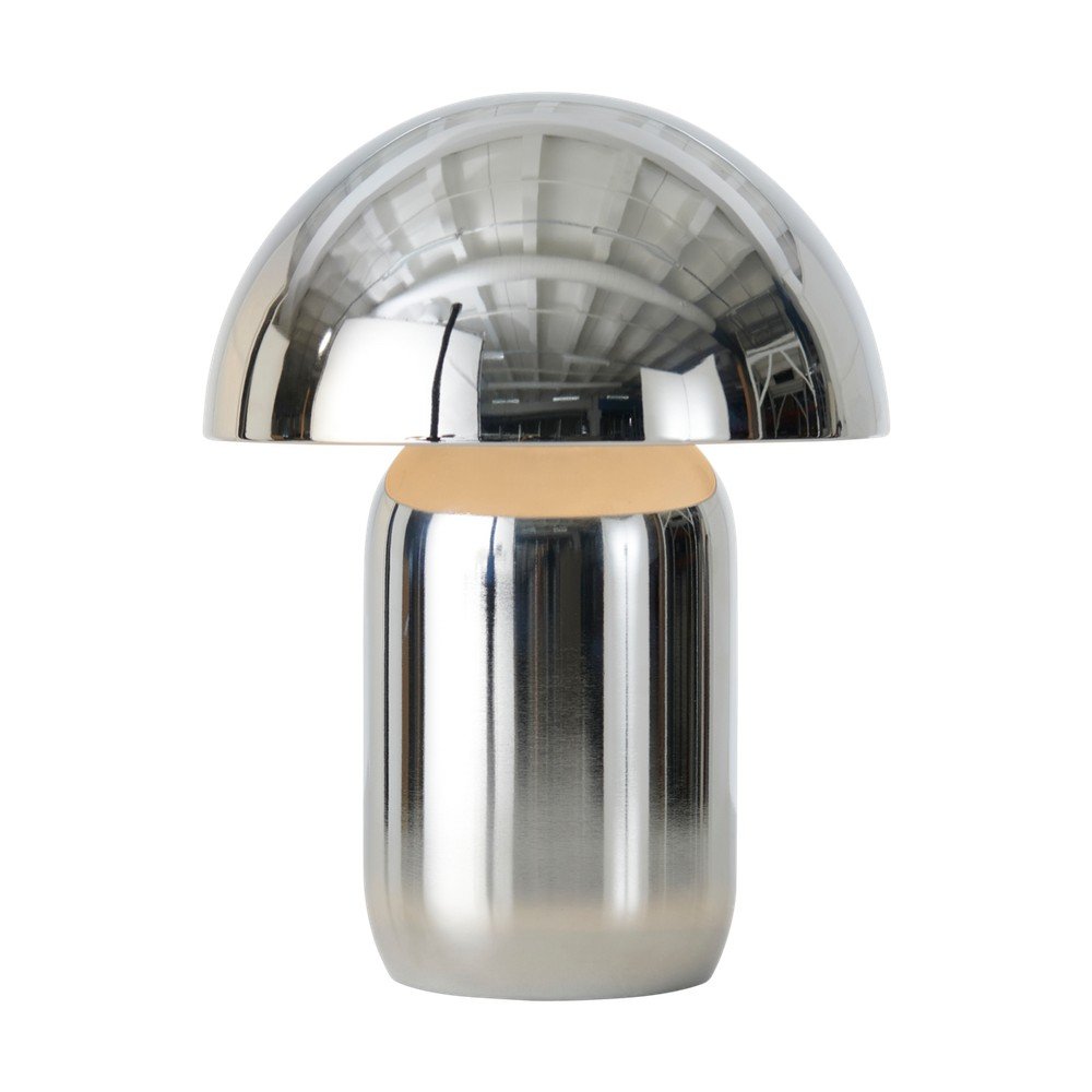Veioză argintiu-lucios LED cu intensitate reglabilă din metal (înălțime 17 cm) Ted – Ellos Home
