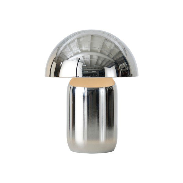Veioză argintiu-lucios LED cu intensitate reglabilă din metal (înălțime 17 cm) Ted – Ellos Home