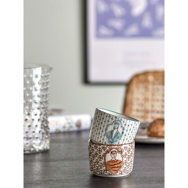 Boluri mici crem 2 buc. din gresie 230 ml Tonia – Bloomingville-image-1