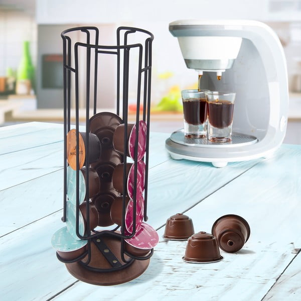 Suport pentru capsule de cafea negru Radka – Orion-image-1