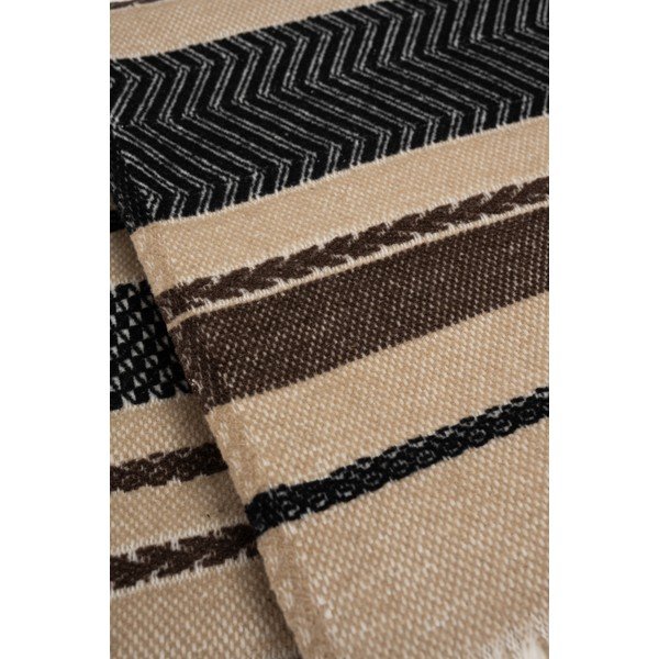 Pătură maro din amestec de bumbac 140x180 cm Luxor – Euromant-image-3