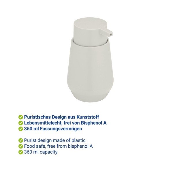 Dozator de săpun lichid crem din plastic 360 ml Vara – Allstar-image-2