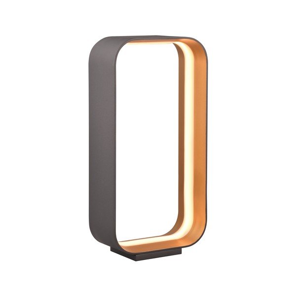 Veioză neagră LED cu control vocal/cu control prin aplicații mobile cu abajur din metal (înălțime 41 cm) Cizione – CINQUE-image-2