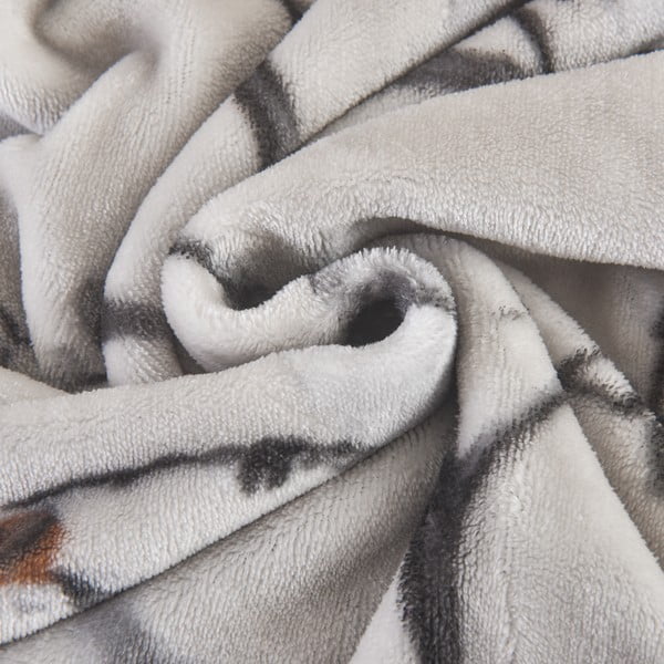 Lenjerie de pat gri din micropluș/cocolino pentru pat de o persoană 140x200 cm Ronja – My House-image-4