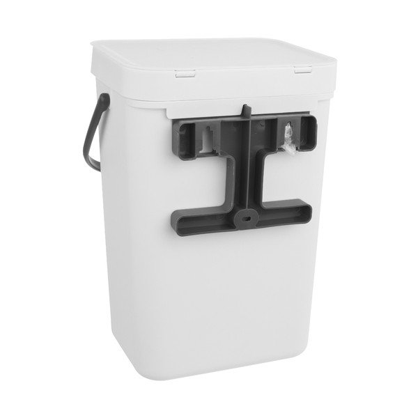 Coș de gunoi alb din plastic 10 l – Orion-image-1