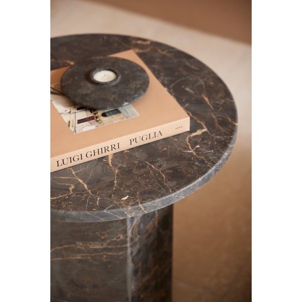 Măsuță auxiliară rotundă din marmură ø 50 cm Naxos – Actona-image-2