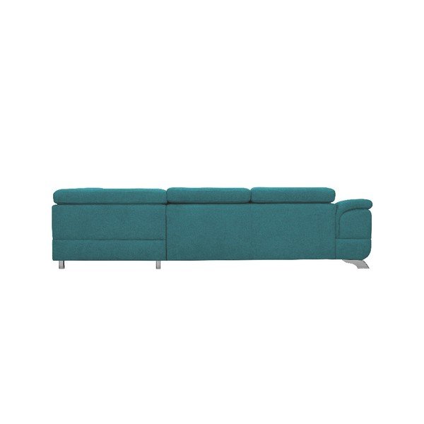 Colțar extensibil Windsor & Co Sofas Gamma, turcoaz, partea dreaptă-image-1
