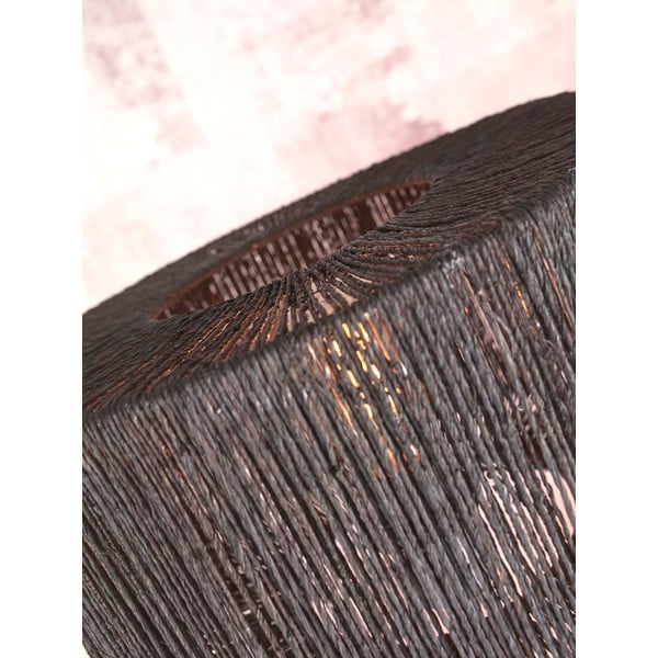 Veioză neagră cu abajur din iută (înălțime 51 cm) Iguazu – Good&Mojo-image-4