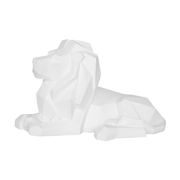 Statuetă PT LIVING Origami Lion, alb mat