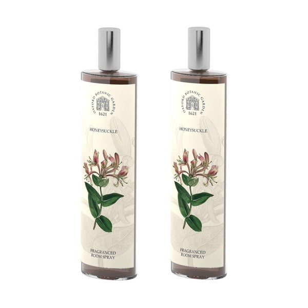 Set 2 spray-uri parfumate de interior cu aromă de caprifoi Bahoma London Fragranced, 100 ml