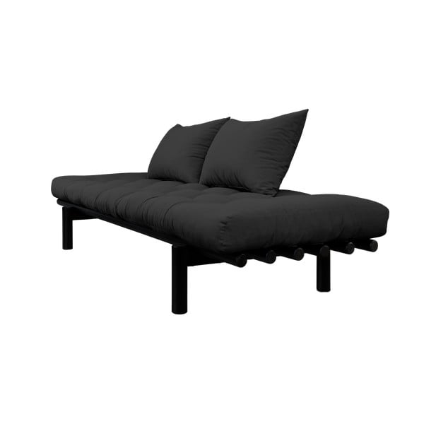 Canapea neagră extensibilă 200 cm Pace - Karup Design-image-3