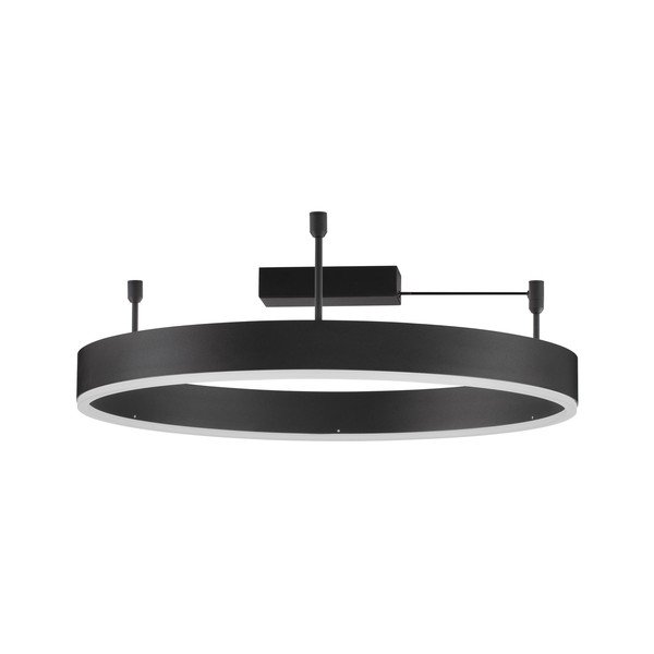 Plafonieră negru-mat LED cu intensitate reglabilă din aluminiu Motif – Nova Luce