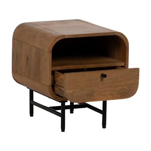 Noptieră în culoare naturală din lemn de mango Mahón – Ixia-image-2