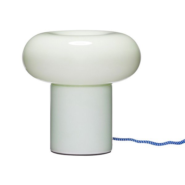 Veioză verde-deschis din sticlă (înălțime 22 cm) Hues – Hübsch
