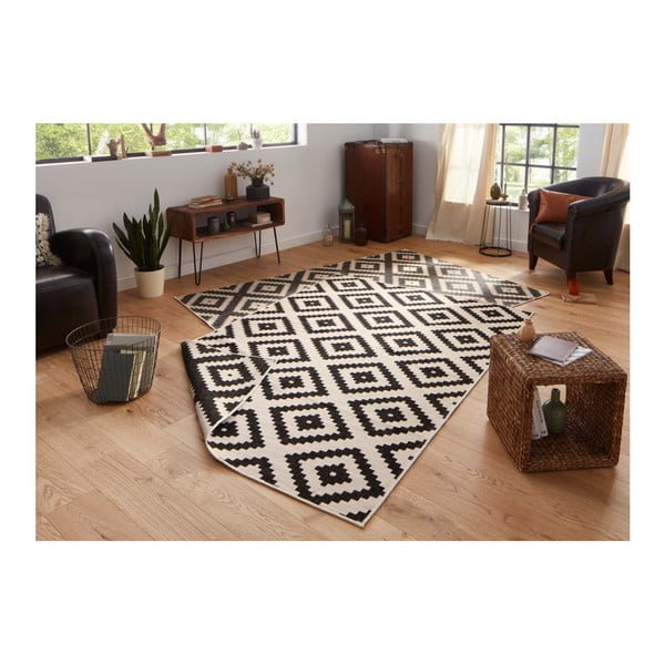 Covor adecvat pentru exterior NORTHRUGS Malta, 200 x 290 cm, negru - crem-image-3