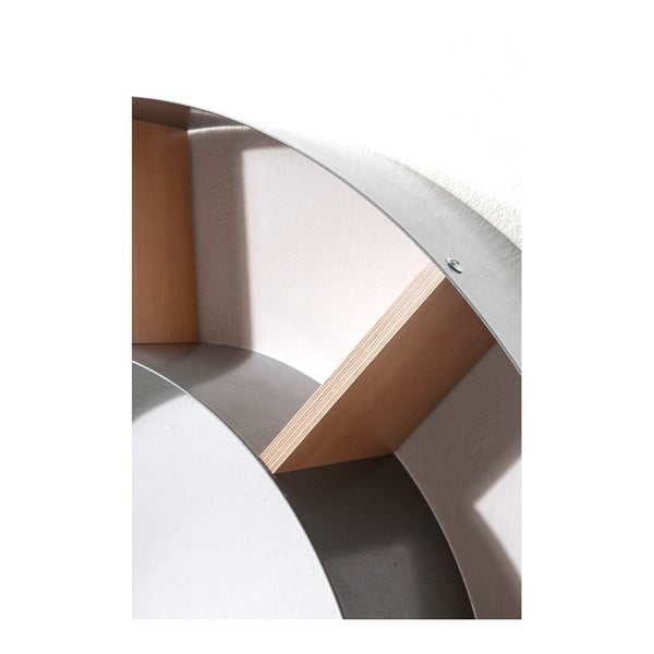 Bibliotecă perete Kare Design Snail, gri-image-1