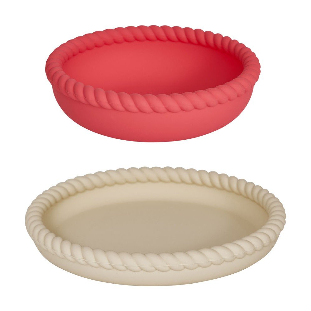 Set de veselă pentru copii 2 buc. din silicon Mellow – OYOY Mini