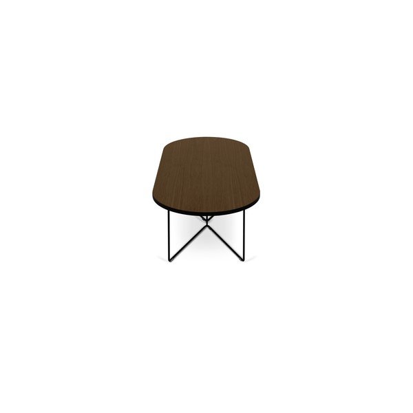 Măsuță de cafea cu blat cu aspect de lemn de nuc 136x60 cm Oval - TemaHome-image-1