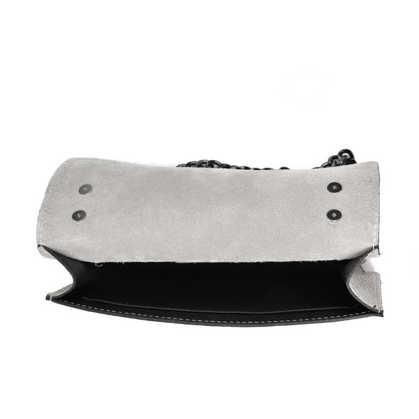 Poșetă de umăr din piele Renata Corsi Fiona, gri-image-3