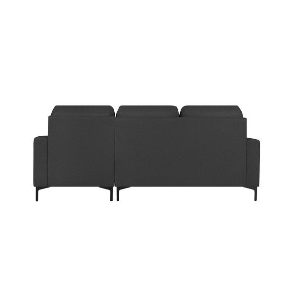Canapea pe colț Cosmopolitan design Atlanta, pe partea stângă, gri închis-image-1