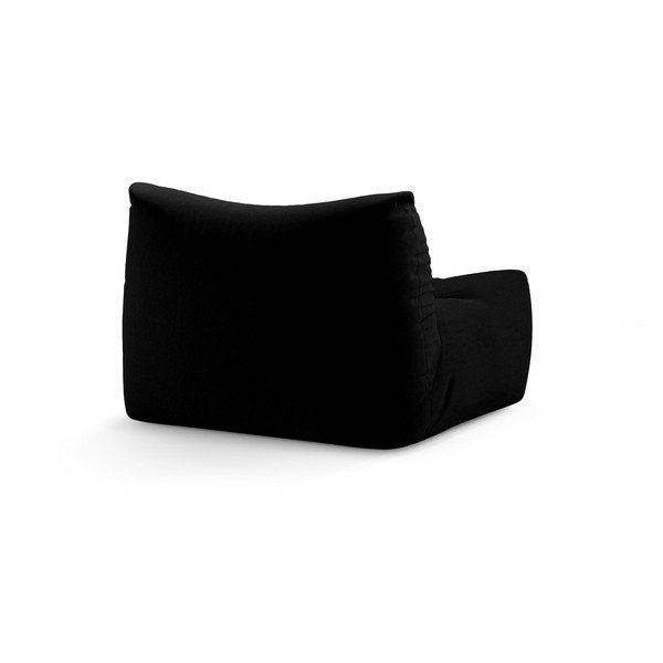 Fotoliu negru cu tapițerie din catifea Tove – Micadoni -image-3