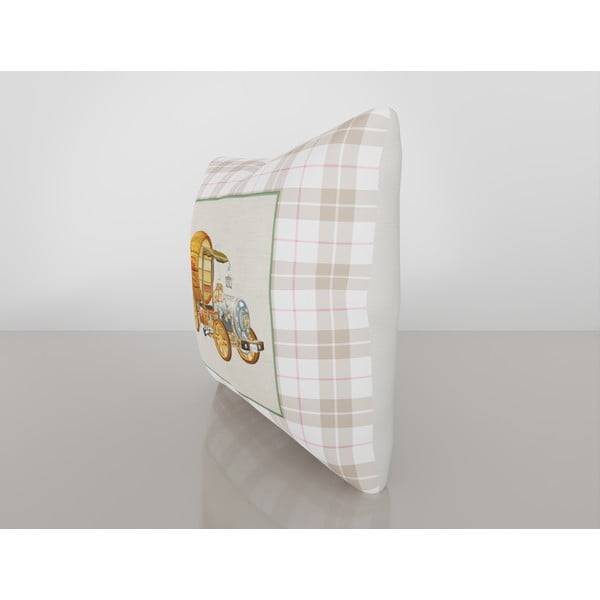 Față de pernă cu amestec din bumbac Vitaus Rusto Galima, 43 x 43 cm-image-2