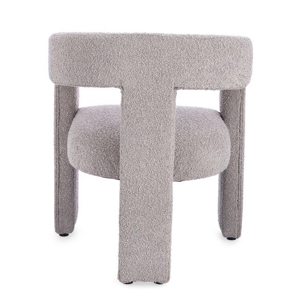 Scaun de living gri deschis cu cotiere tapițat Arabella – Bizzotto-image-4