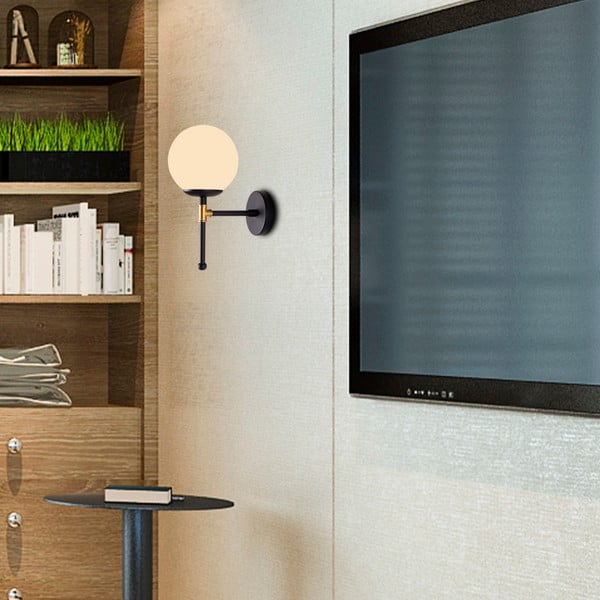 Aplică de perete Squid Lighting Kruva, înălțime 35 cm, negru-image-3