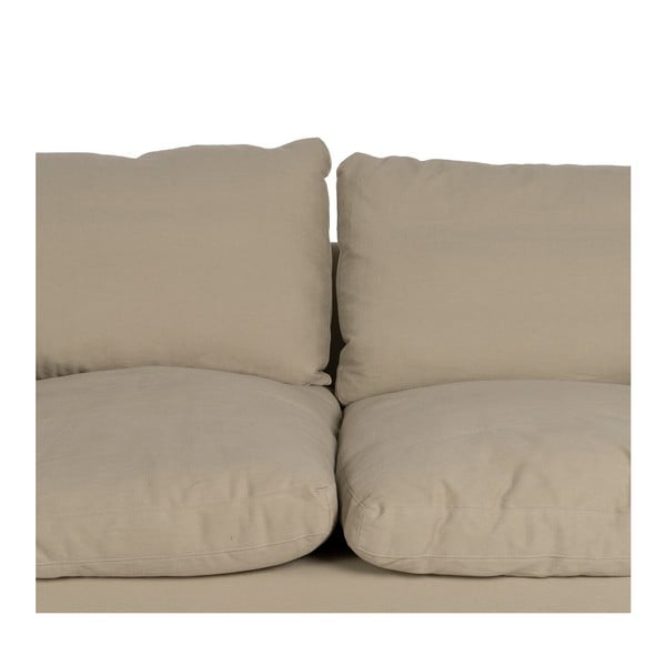 Canapea bej cu tapițerie din in 180 cm – Ixia-image-4