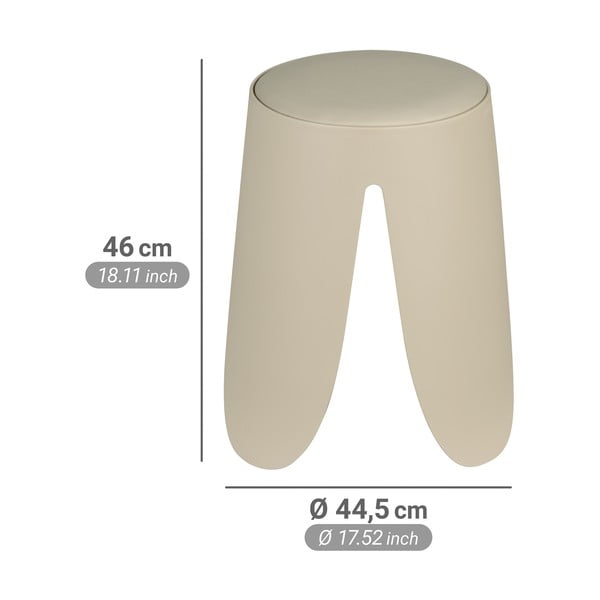 Scaun bej stivuibil din plastic Comiso – Wenko-image-4