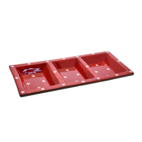 Platou din ceramică Unimasa, roșu
