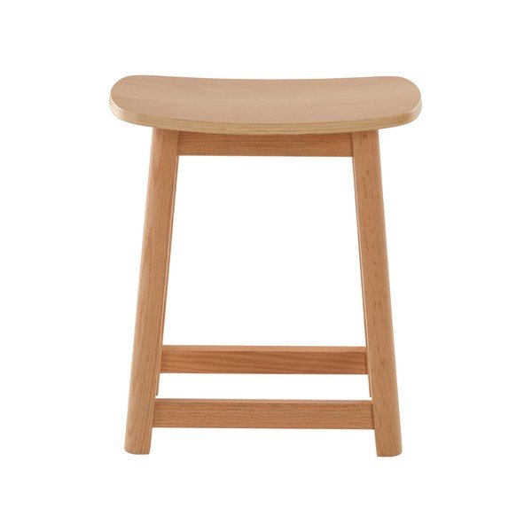 Scaun tip taburet în culoare naturală din lemn de stejar Selene – Jotex-image-3