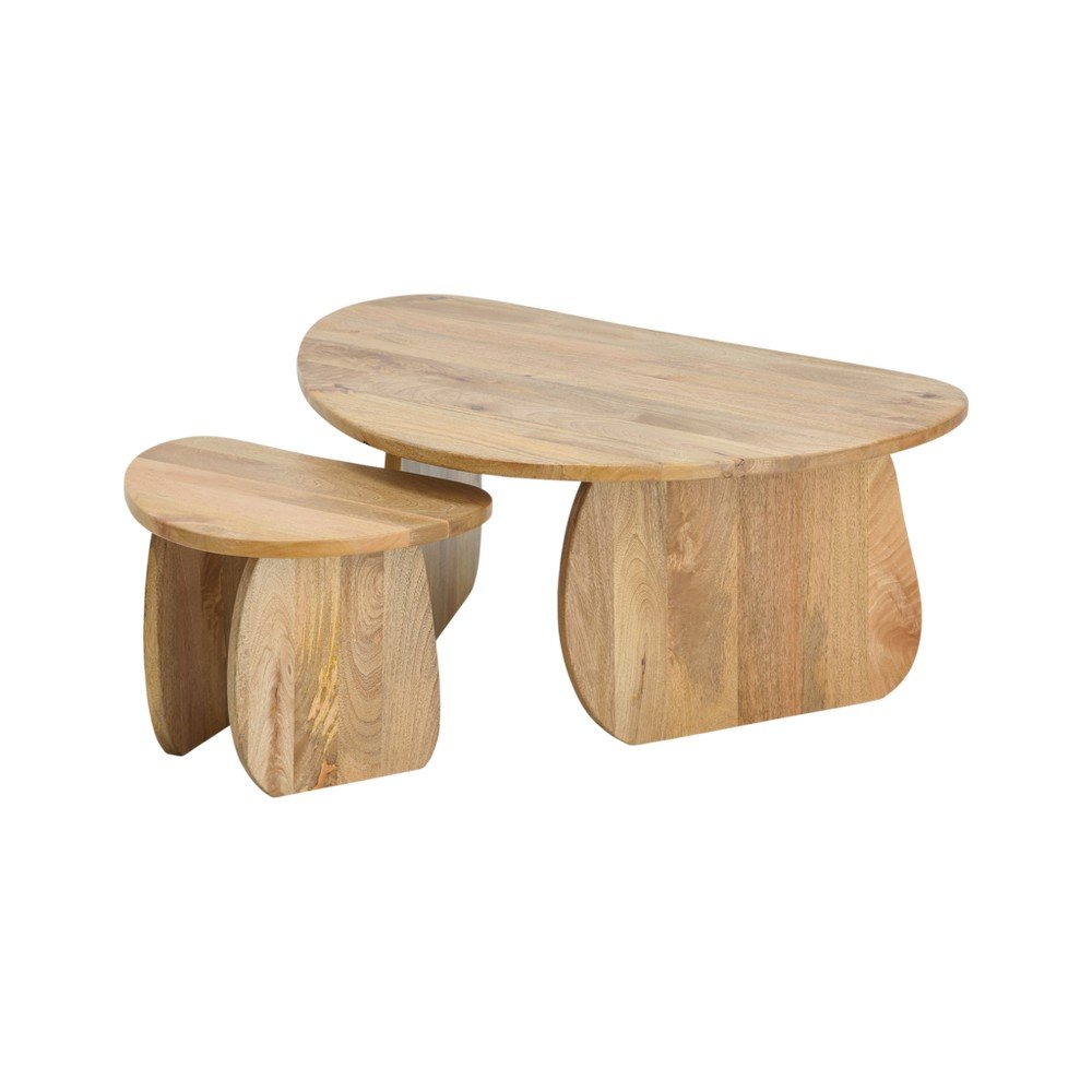 Măsuță de cafea în culoare naturală din lemn de mango Mushroom – Ellos Home