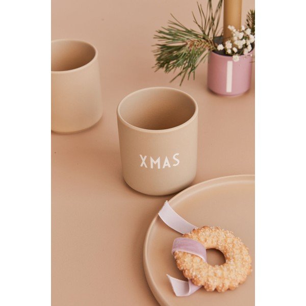 Cană bej din imitație de porțelan Design Letters Favourite, 0,25 l-image-1