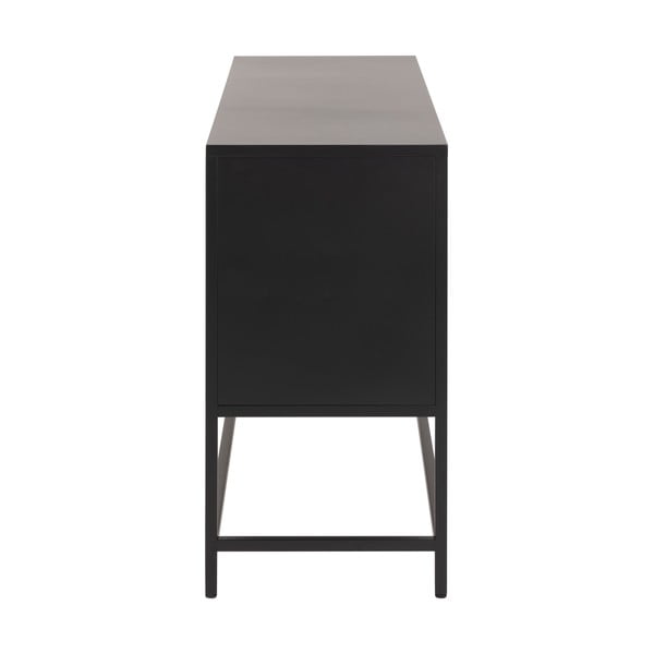 Comodă neagră joasă din metal 125x75 cm Newcastle – Actona-image-4