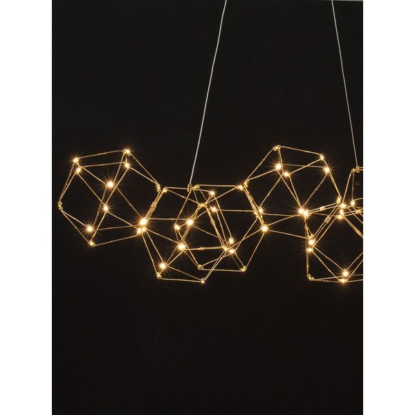 Lustră aurie LED din aluminiu Nebula – Nova Luce-image-3