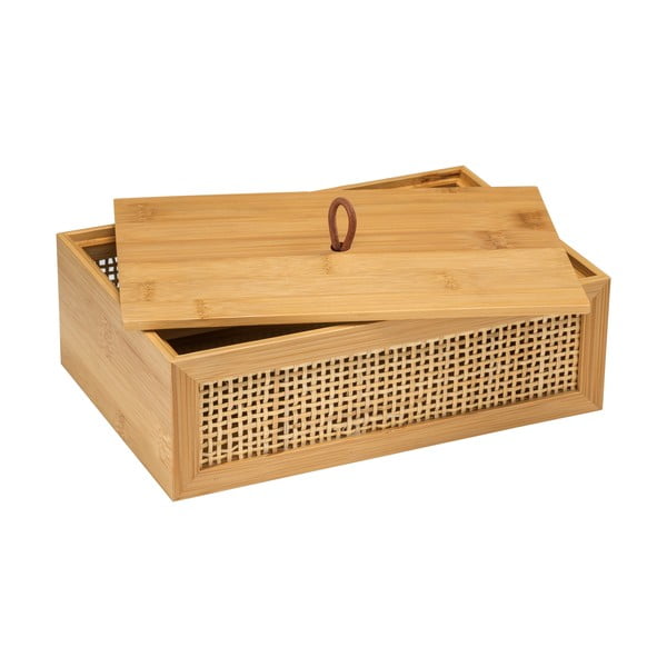 Organizator baie din bambus Wenko Allegre, 22 x 7 cm-image-2