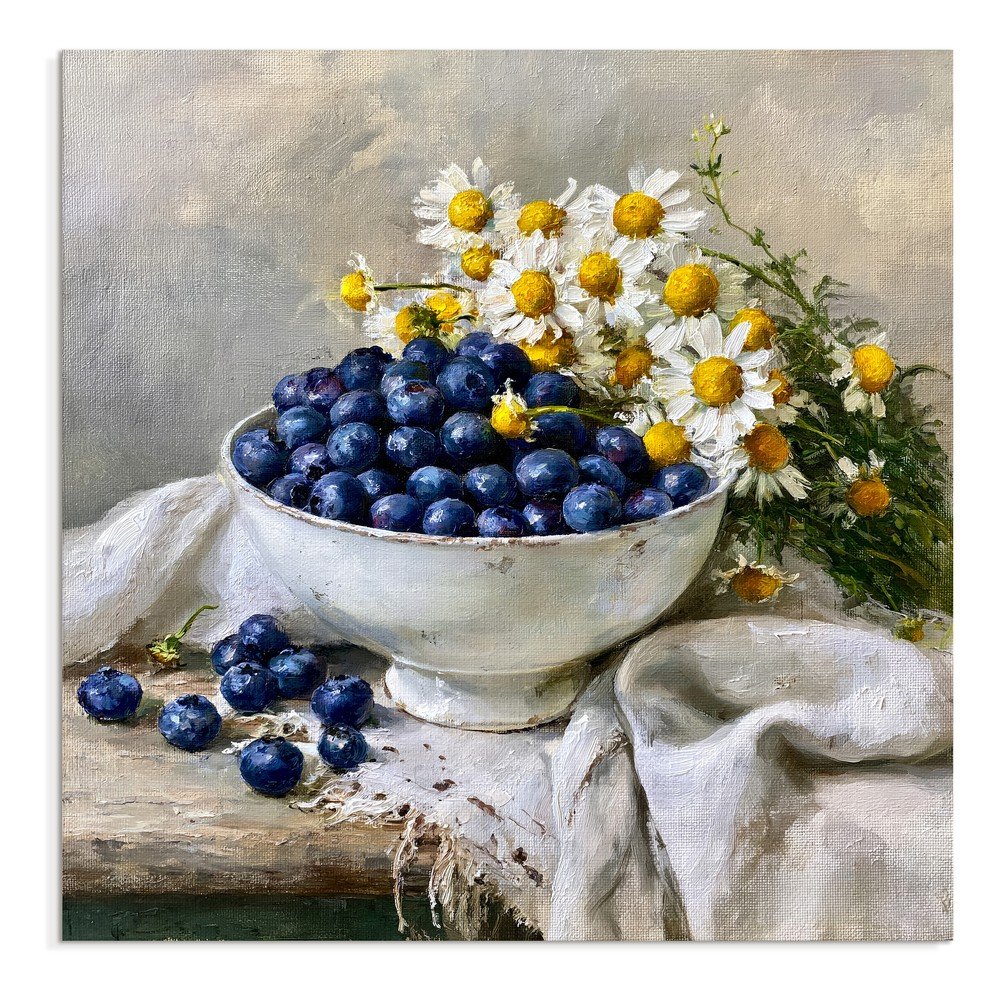 Tablou pe pânză imprimat 32x32 cm Blueberry Bowl – Styler