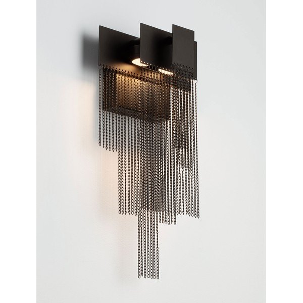 Aplică de perete negru-mat LED cu intensitate reglabilă din oțel Revια – Nova Luce-image-2