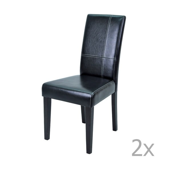 Set 2 scaune 13Casa Pollie, negru