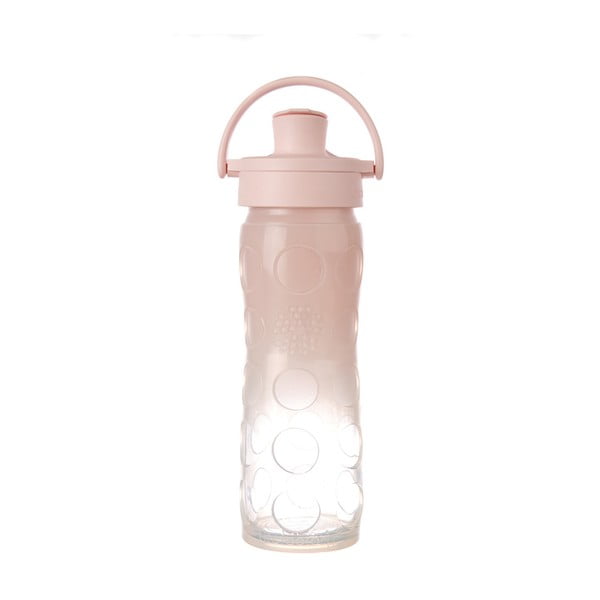 Sticlă de voiaj, din sticlă cu protecție din silicon, Lifefactory Ombre Activ Premium, 475 ml