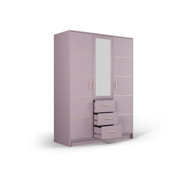 Dulap roz cu oglindă 147x200 cm Burren - Cosmopolitan Design-image-3