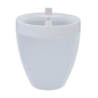 Ghiveci cu sistem de auto-irigare Plastia Calimera A2, ø 17 cm, alb