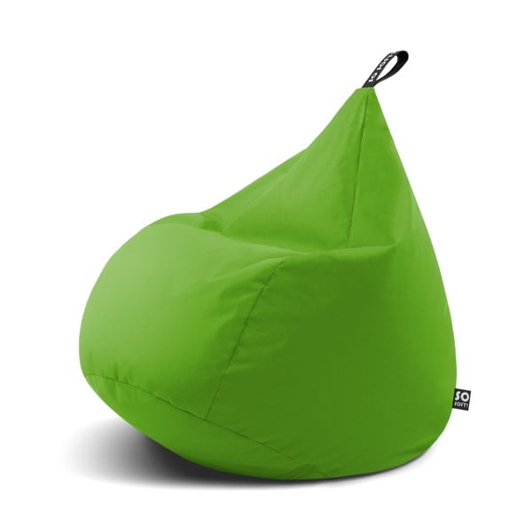 Fotoliu bean bag verde Drop L – So Soft?