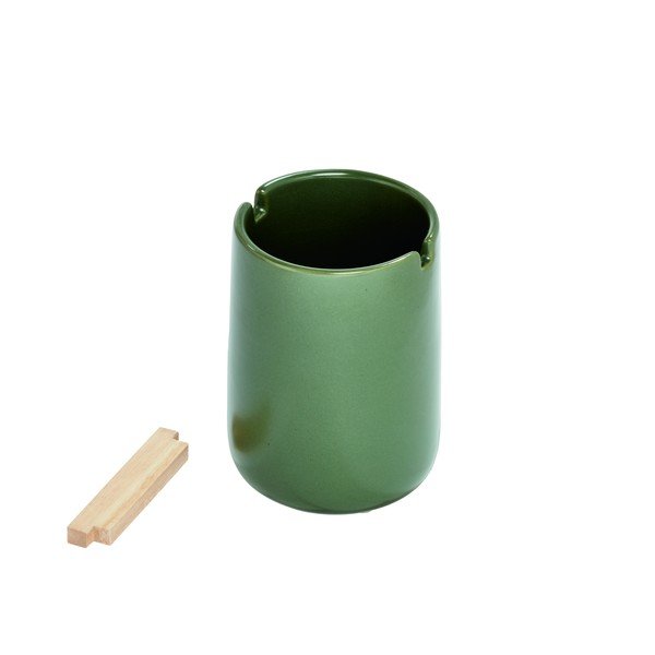 Recipient din ceramică pentru periuța de dinți iDesign Eco Vanity, verde-image-2