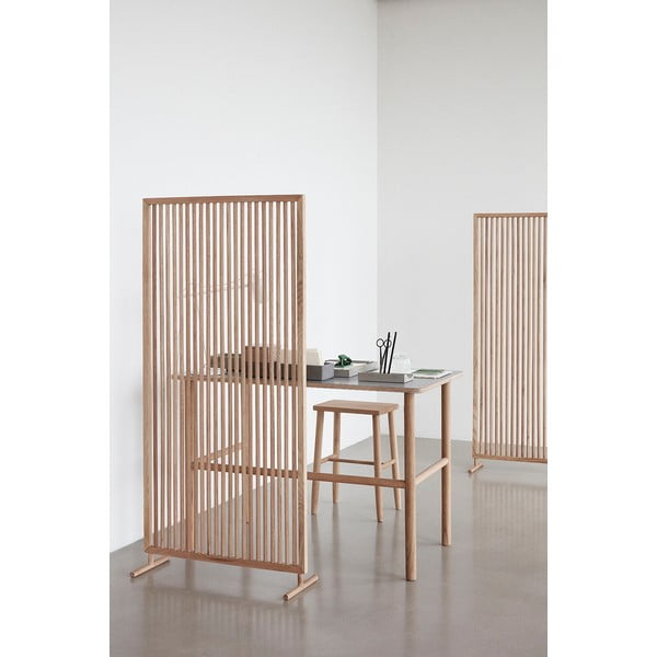 Scaun de bar în culoare naturală din lemn de stejar (înălțime șezut 52 cm) Folk – Hübsch-image-1