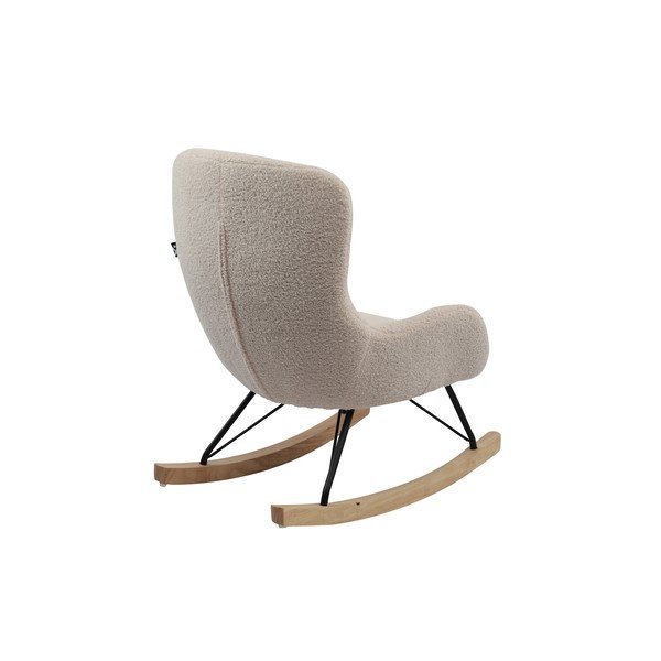 Fotoliu de copii bej balansoar cu tapițerie din țesătură bouclé Rocky – Vipack-image-3